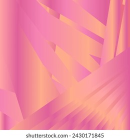 Light trails in pastel holographic gradient abstract background. Trendy modern futuristic cybernetic vector illustration.Social media story event greeting card promo magazine banner poster cover flyer