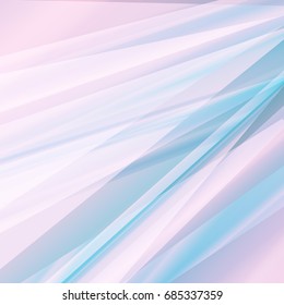 Light transparent line wave abstract vector background with pink and blue color