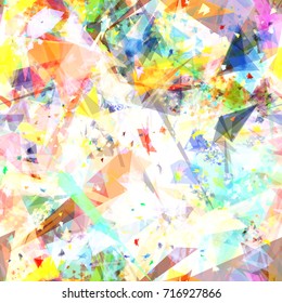 Light triangle texture. Colorful seamless pattern. Abstract vector background for web page, banners, fabric, home decor, wrapping.