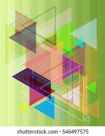 light triangles beside line, cover with class wallpaper