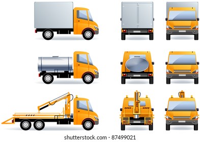 Light truck.
Set of the car icons in vector (Set #6). The size  is optimized approximately to 240 x 95 
