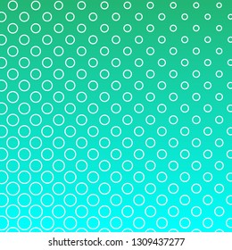 Light turquiose colors, vector modern geometrical circle abstract background. Dotted texture template. Geometric pattern in halftone style with gradient.