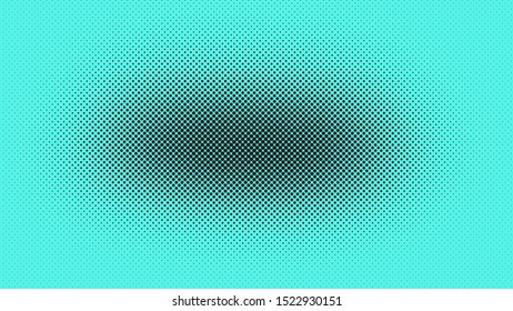 Light turquoise with black pop art background in vitange comic style with halftone dots, vector illustration template for your design 