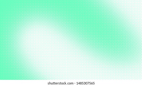 Light turquoise retro comic pop art background with dots, cartoon halftone background vector illustration eps10
