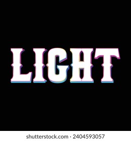 Light typography design with map vector. Editable college t-shirt design printable text effect vector	