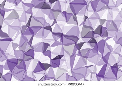 Light Ultra violet polygonal abstract background Low poly crystal pattern Design with triangle shapes Pattern suitable for backgrounds, Wallpaper, screen savers, covers, print, business cards, posters