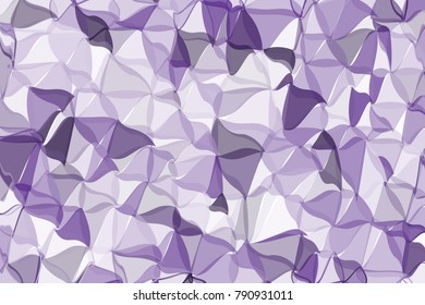 Light Ultra violet polygonal abstract background Low poly crystal pattern Design with triangle shapes Pattern suitable for backgrounds, Wallpaper, screen savers, covers, print, business cards, posters