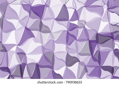 Light Ultra violet polygonal abstract background Low poly crystal pattern Design with triangle shapes Pattern suitable for backgrounds, Wallpaper, screen savers, covers, print, business cards, posters