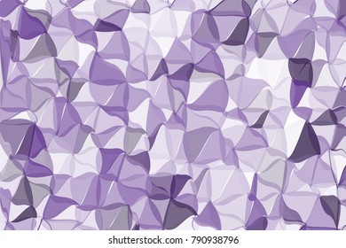 Light Ultra violet polygonal abstract background Low poly crystal pattern Design with triangle shapes Pattern suitable for backgrounds, Wallpaper, screen savers, covers, print, business cards, posters