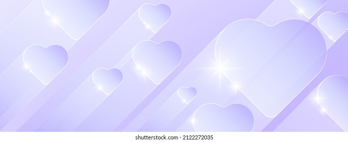 Light vector abstract graphic design Banner Pattern background template. Valentine's day, mother's day, love, heart.