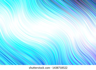 Light vector backdrop with curved lines. Modern gradient abstract illustration with bandy lines. Brand new design for your ads, poster, banner.