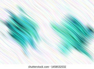 Light vector background with curved lines. Colorful geometric sample with gradient lines.  Elegant pattern for a brand book.