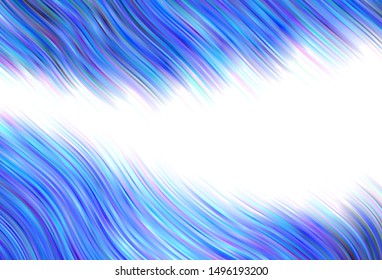 Light vector background with curved lines. Modern gradient abstract illustration with bandy lines. Template for cell phone screens.