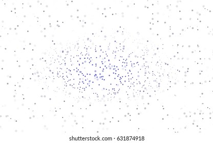 Light vector banner with set of circles, dots. Donuts Background. Creative Design Template. Technological halftone illustration.