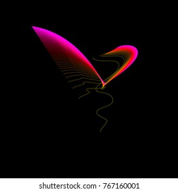 light vector blend. Colorful vector light stripes 