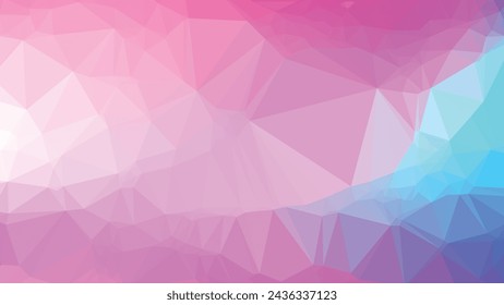 Light vector blue and purple Low poly abstract background, trendy, geometric, cyber polygonal wallpaper, triangle style poster