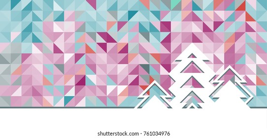 Light vector christmas card