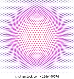 Light vector cover with spots. Abstract illustration with pink dots in circle  style. Pattern for beautiful websites. purple pattern background.