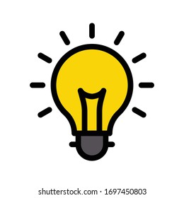 light vector flat color icon 