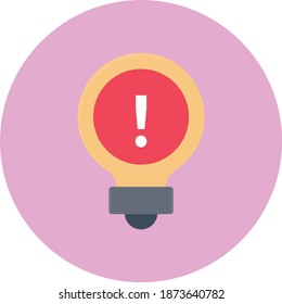 light vector flat color icon
