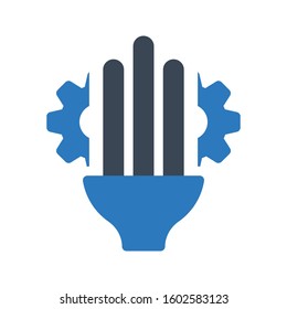 light vector glyph color icon 