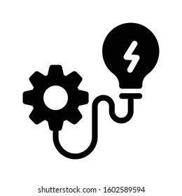 light vector glyph flat icon 