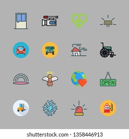 light vector icon set