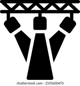 ilustración del vector de luz sobre un fondo transparente. Símbolos de calidad superior. Iconos vectoriales de glifos para diseño de conceptos y gráficos.