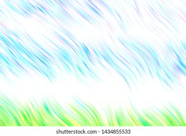 Light vector layout with bent lines. Glitter abstract illustration with wry lines. A completely new template for your design.