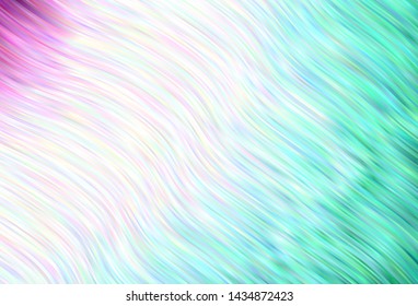 Light vector layout with bent lines. An elegant bright illustration with gradient. Colorful wave pattern for your design.