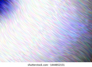 Light vector layout with bent lines. An elegant bright illustration with gradient. A completely new design for your business.