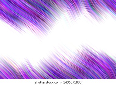 Light vector layout with curved lines. Colorful illustration in abstract style with gradient. New composition for your brand book.