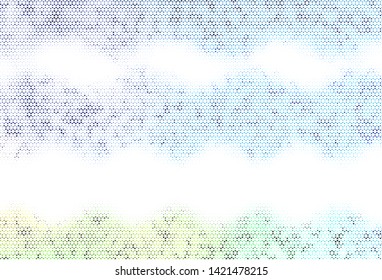 Light vector layout with lines, triangles. Modern abstract illustration with colorful triangles. Pattern for websites.
