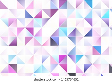 Light vector layout with lines, triangles. Illustration with set of colorful triangles. Modern template for landing page.