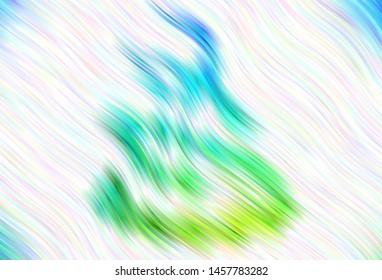 Light vector layout with wry lines. A circumflex abstract illustration with gradient. Colorful wave pattern for your design.