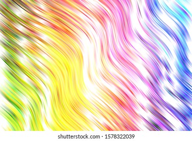 Light vector layout with wry lines. Colorful geometric sample with gradient lines.  Colorful wave pattern for your design.