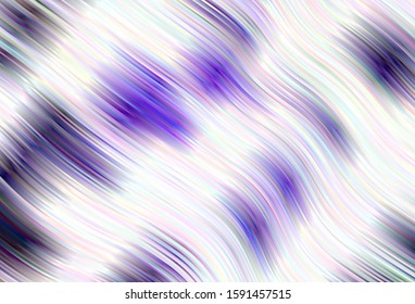 Light vector layout with wry lines. Geometric illustration in abstract style with gradient.  Colorful wave pattern for your design.