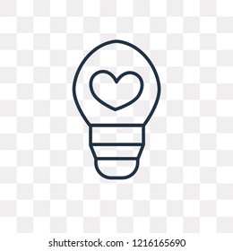 Light vector outline icon isolated on transparent background, high quality linear Light transparency concept can be used web and mobile