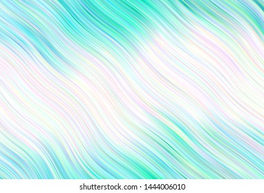 Light vector pattern with curved lines. A shining illustration, which consists of curved lines. A completely new template for your design.