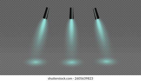 The Light vector set includes a light source, studio lighting, walls and a PNG. It also includes a spotlight and a spotlight PNG. Finally, it contains rays of light and a light effect.