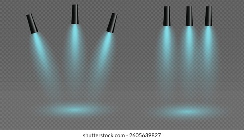 The Light vector set includes a light source, studio lighting, walls and a PNG. It also includes a spotlight and a spotlight PNG. Finally, it contains rays of light and a light effect.