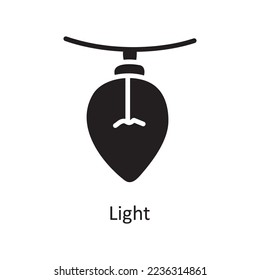 light vector Solid Icon Design illustration. Christmas Symbol on White background EPS 10 File