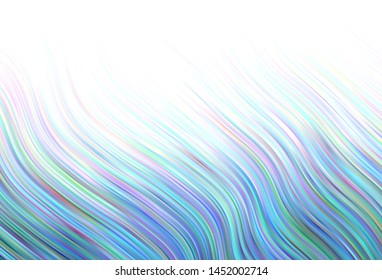 Light vector template with bent lines. Modern gradient abstract illustration with bandy lines. A completely new template for your design.
