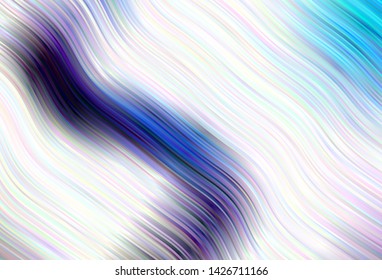 Light vector template with curved lines. Brand new colorful illustration in simple style. Pattern for your business design.