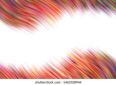 Light vector template with curved lines. Creative illustration in halftone style with gradient. Abstract design for your web site.