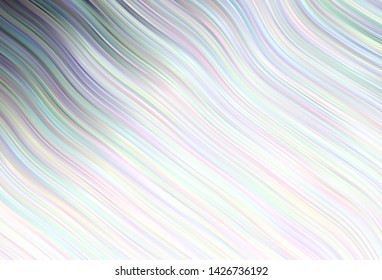 Light vector template with wry lines. Brand new colorful illustration in simple style. Pattern for your business design.