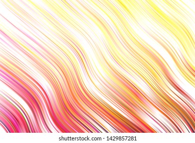 Light vector texture with bent lines. An elegant bright illustration with gradient. The best colorful design for your business.