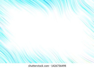 Light vector texture with curved lines. Colorful abstract illustration with gradient lines. Colorful wave pattern for your design.
