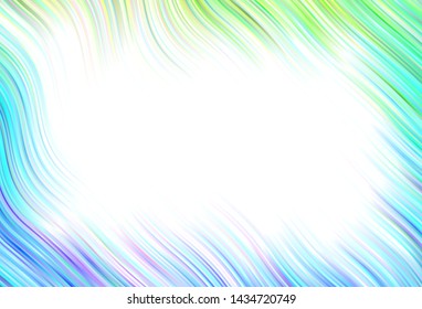 Light vector texture with curved lines. Colorful illustration in simple style with gradient. A completely new template for your design.