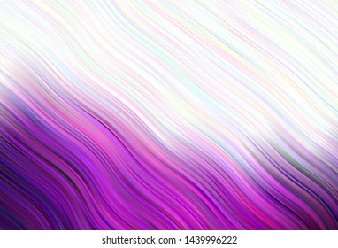 Light vector texture with curved lines. A shining illustration, which consists of curved lines. Pattern for your business design.